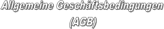 Allgemeine Gesch�ftsbedingungen 
(AGB)
&nbsp;
